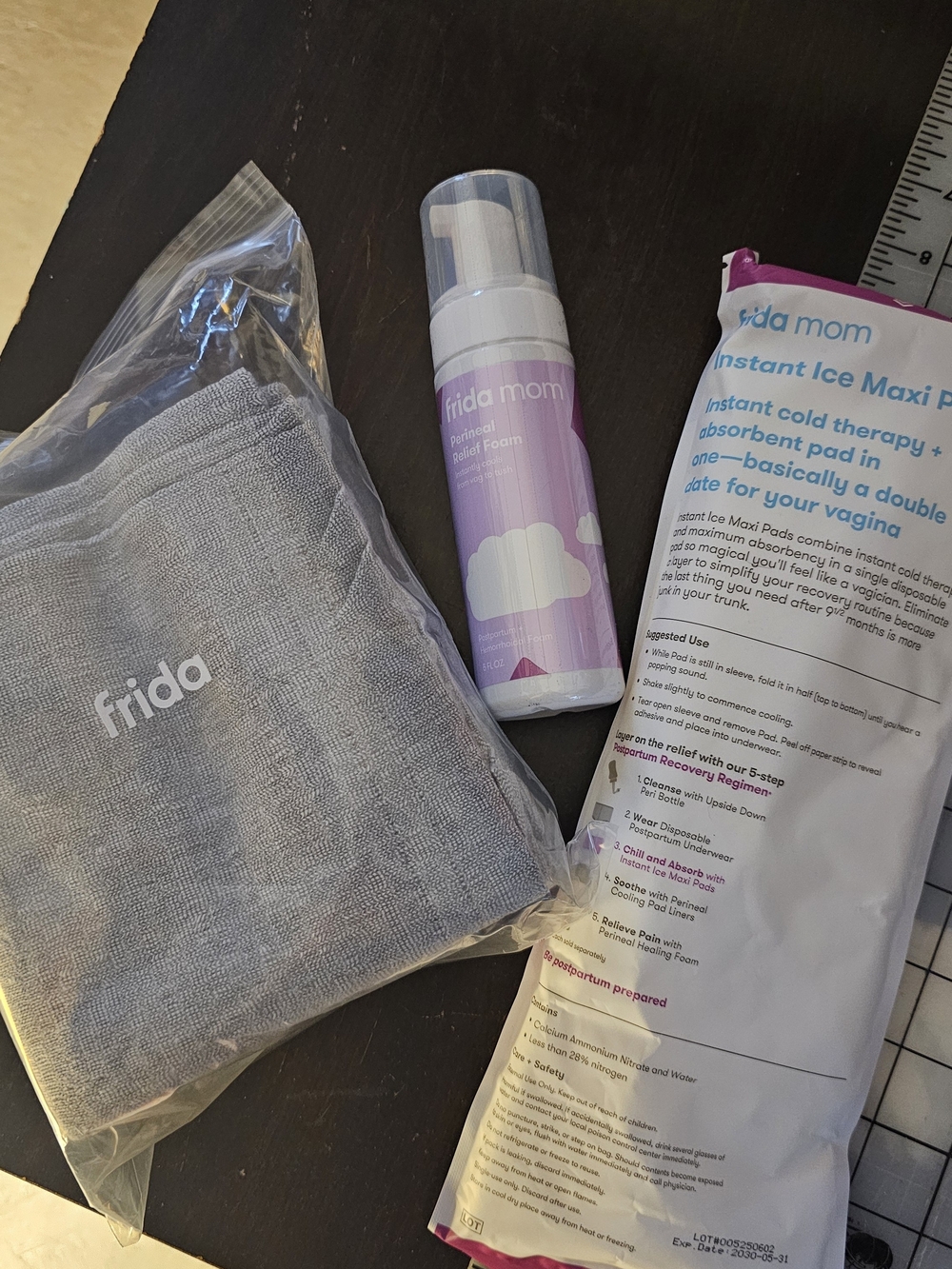 Postpartum Perineal Relief Foam - Lavender,pants And Ice Packs FRIDA